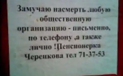 Суровая пенсионерка