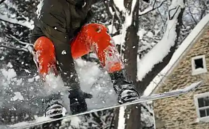 Драйв на сноуборде (24 фотографии)
