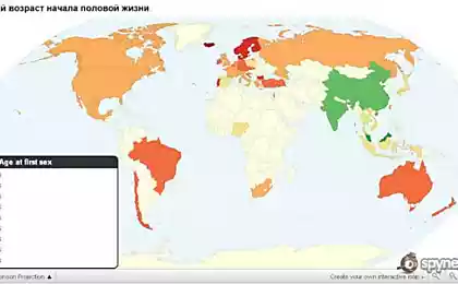 Занимательная статистика в картах (10 штук)