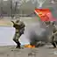 В Санкт-Петербурге у Петровского пруда прошла военно-историческая реконструкция