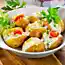 Рецепт картофельных лодочек с курицей и сыром