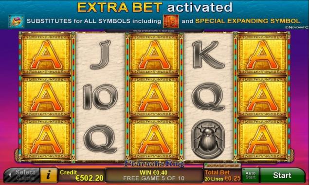 Pharaohs ring на сайте Slot V казино