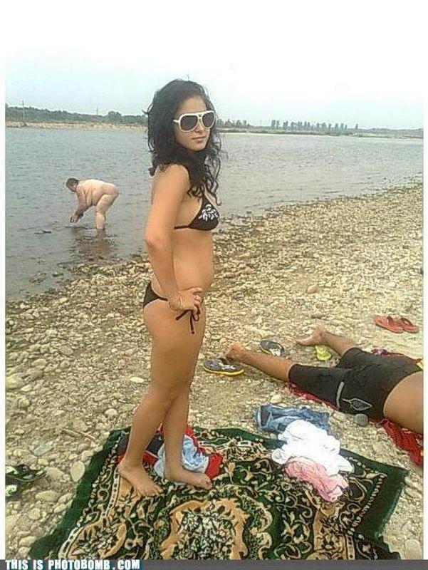 Фотобомбы на заднем фоне