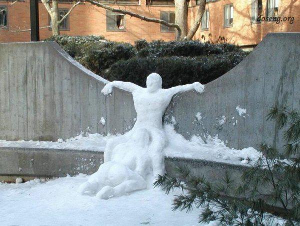 Приколы с снегом