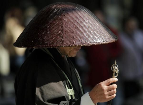 日本僧人帽子图片