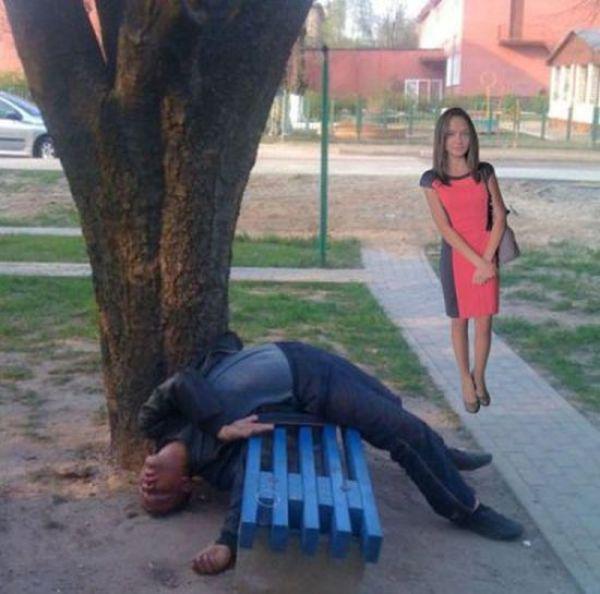 Фон на фотографии.