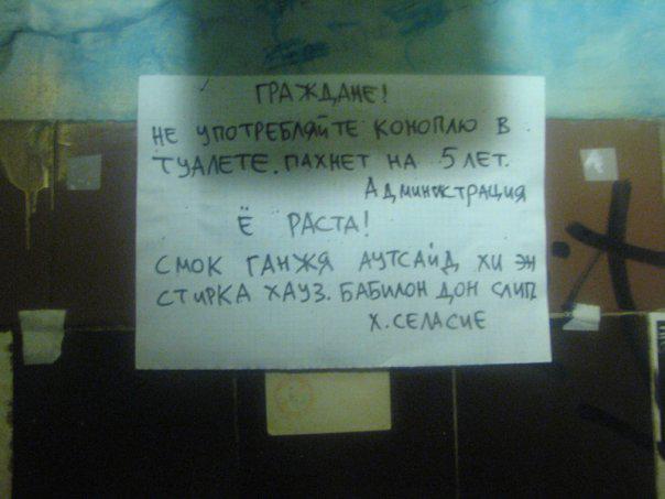 С приветом из туалета